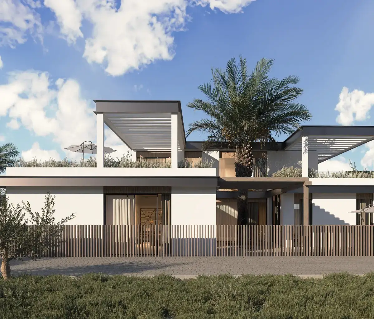 Well-maintained house exterior in Al Naseem, Abu Dhabi.